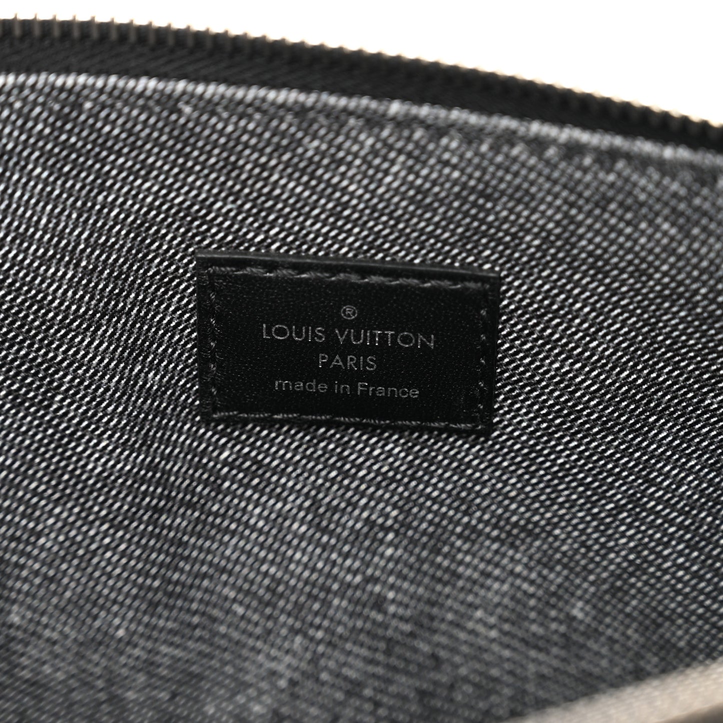 Lambskin Embossed Monogram Coussin MM Black Gray