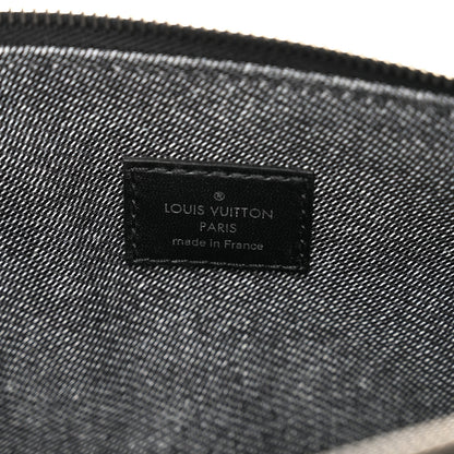 Louis Vuitton Lambskin Embossed Monogram Coussin MM Black Gray 7 of 9
