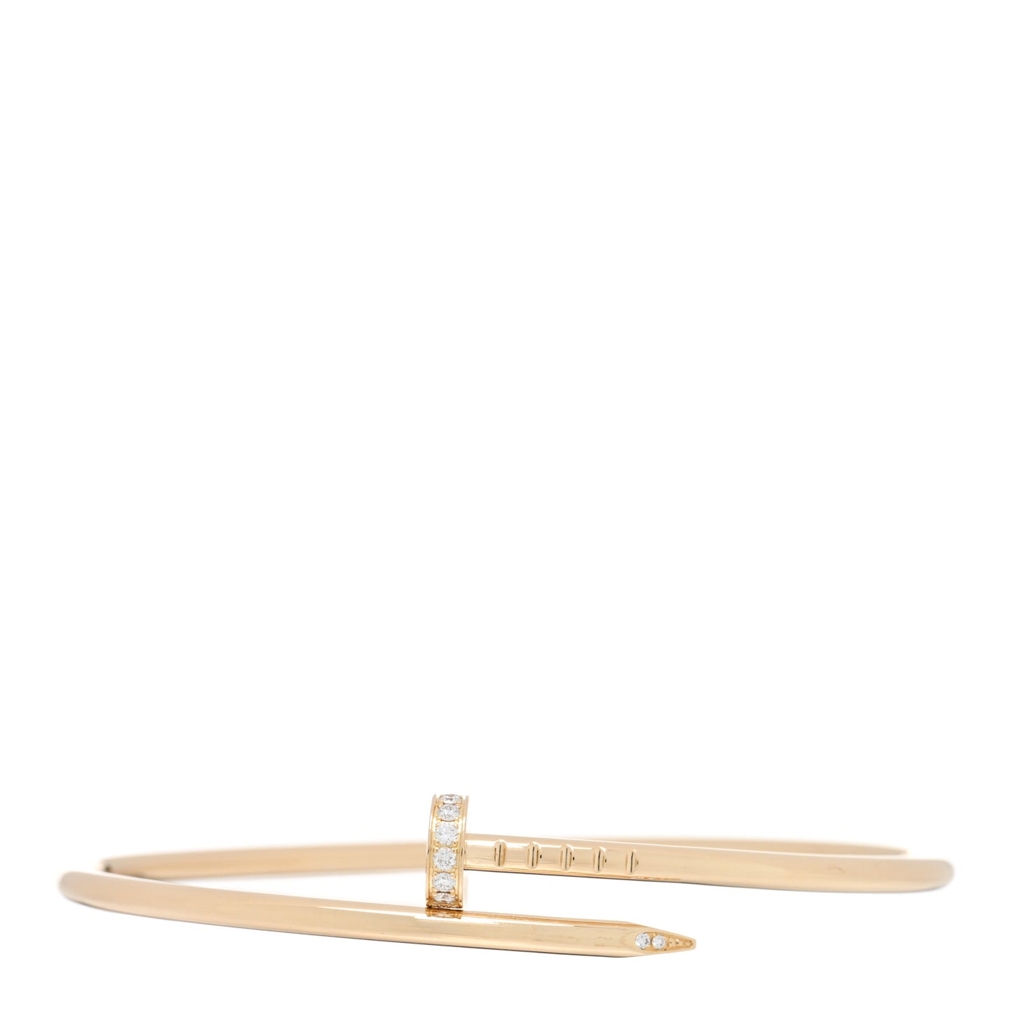 18K Yellow Gold Diamond Small Juste Un Clou Bracelet 16