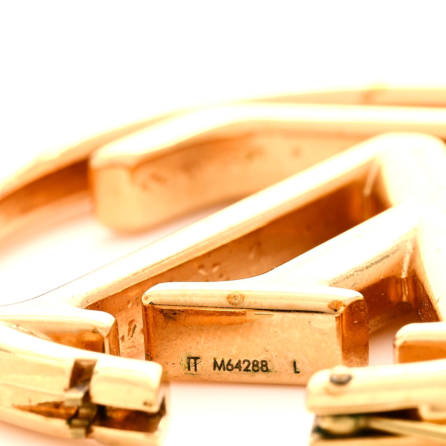 Metal Louise Hoop Earrings Gold