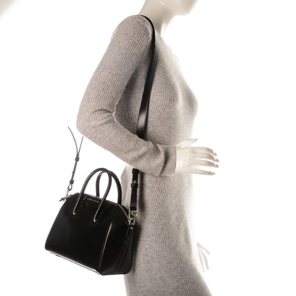 Givenchy Shiny Lord Calfskin Mini Antigona Black 2 of 7