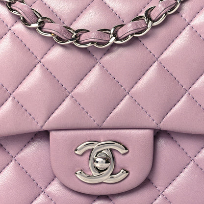 Chanel Lambskin Quilted Mini Square Flap Light Purple 8 of 11