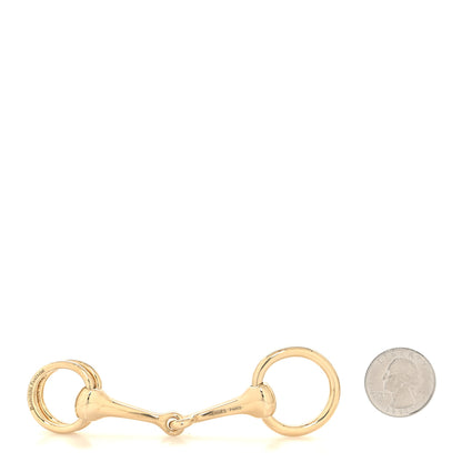 Hermes Permabrass Mors Scarf Ring Gold 2 of 5