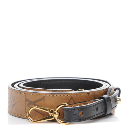 Louis Vuitton Reverse Monogram Bandouliere Shoulder Strap XL Black 1 of 6