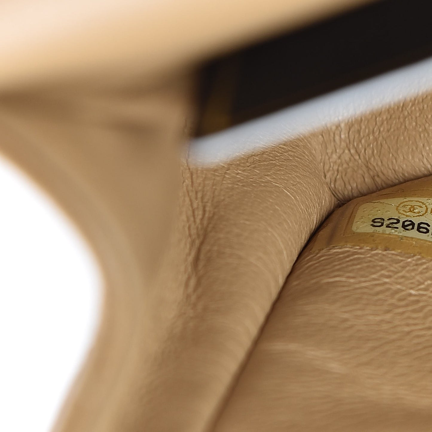 Caviar Quilted Small Double Flap Beige