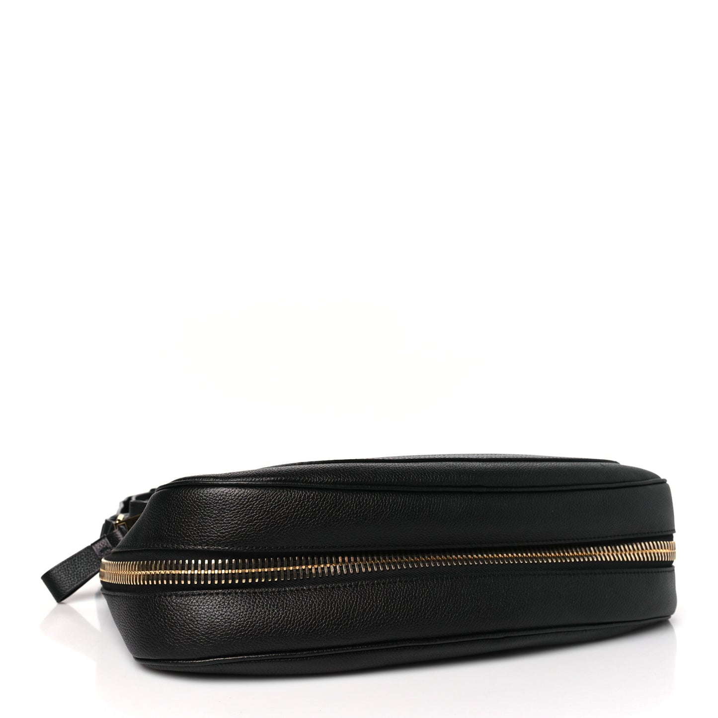 Grained Calfskin Large Jennifer Crossbody Bag Black