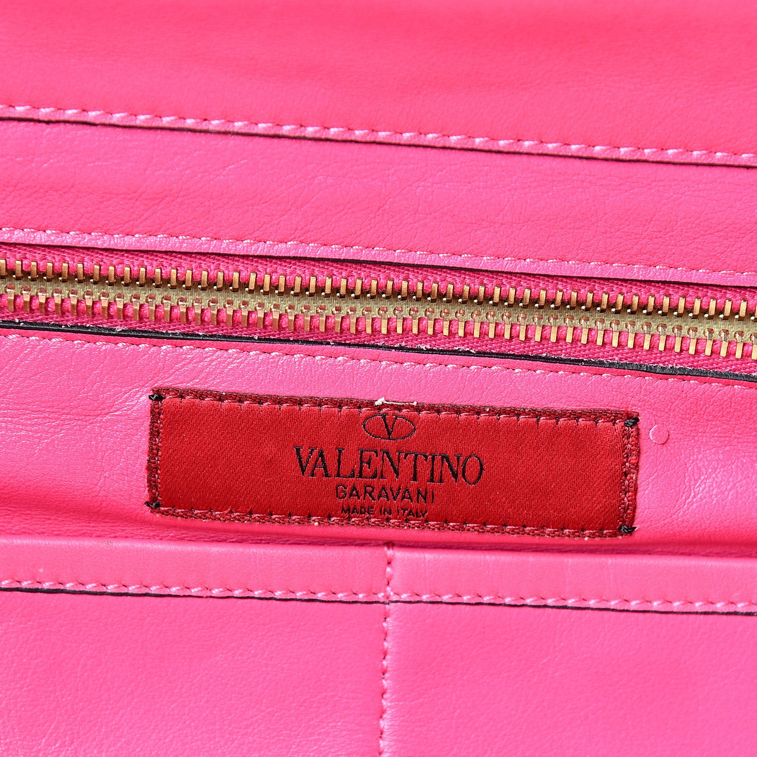 Valentino Garavani Vitello Medium Rockstud Tote Pop Fuxia 5 of 14