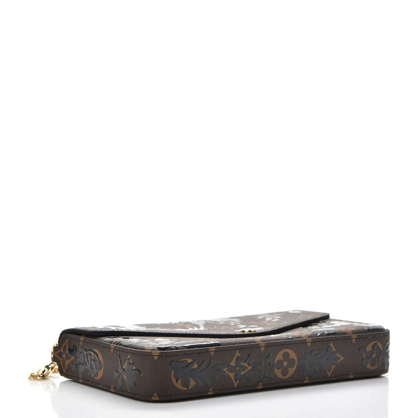 Monogram Blossom Pochette Felicie Chain Wallet Black