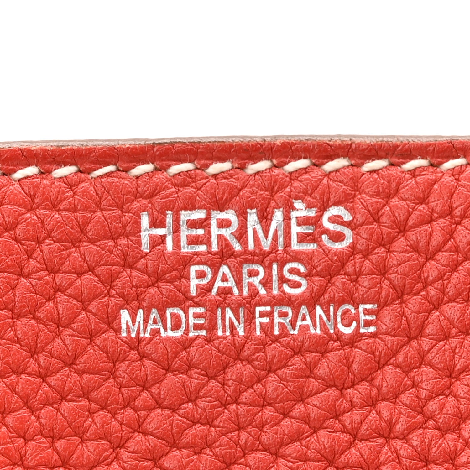 Hermes Taurillon Clemence Eclat Birkin 35 Sanguine White 6 of 11