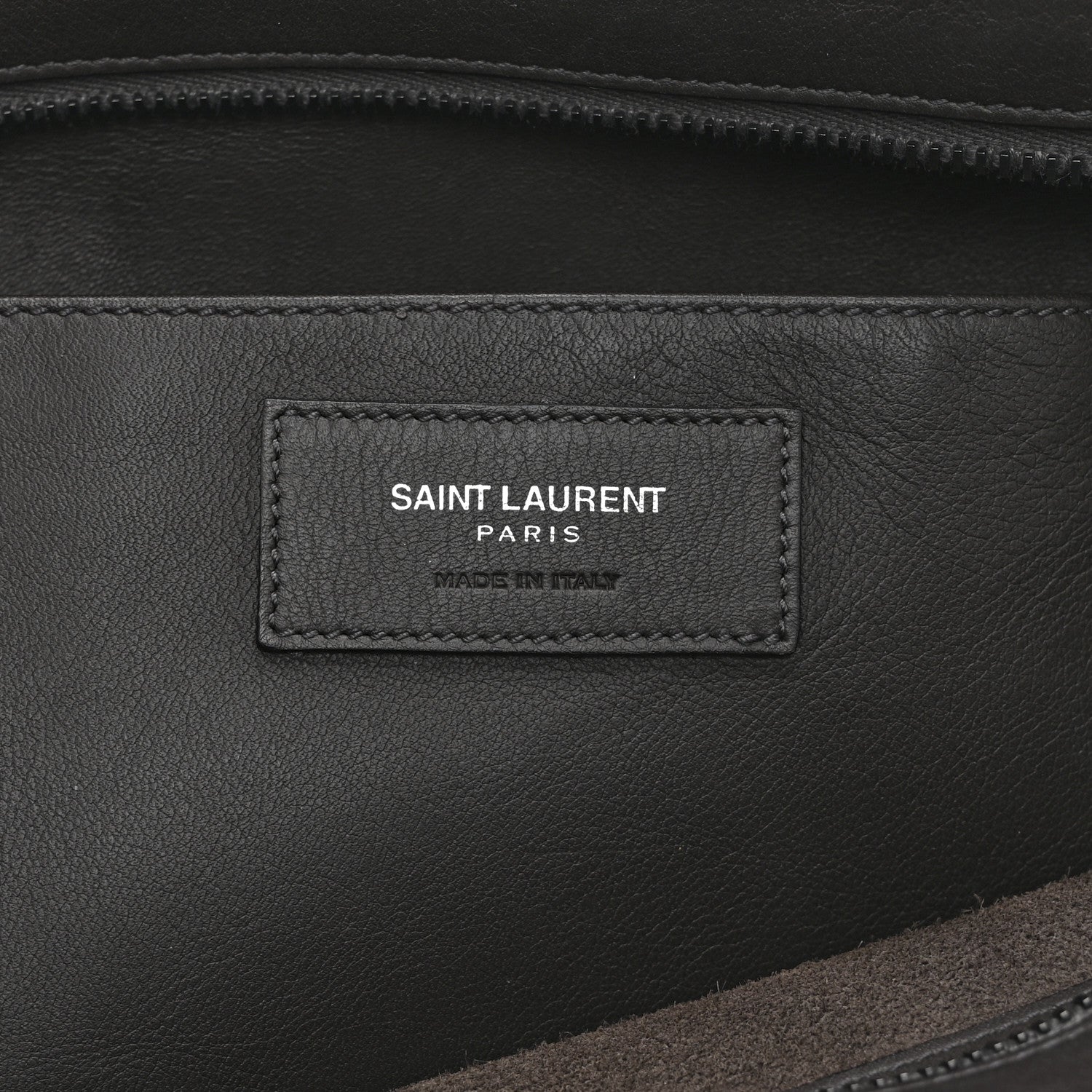Saint Laurent Calfskin Small Monogram Cabas Grey 6 of 11