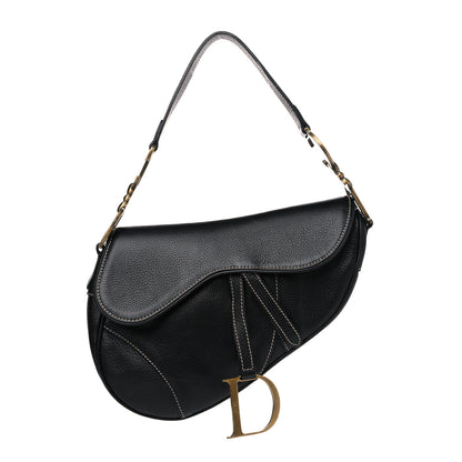 Christian Dior Calfskin Saddle Bag Black 1 of 13