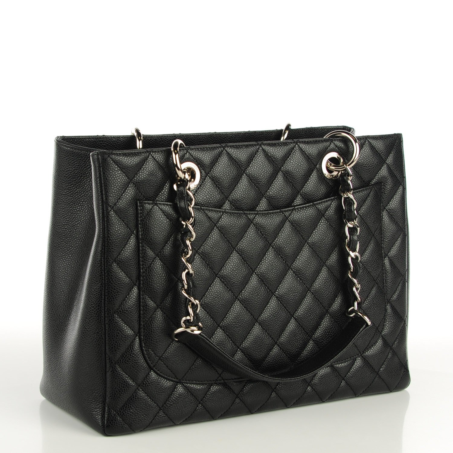 Chanel Caviar Quilted Grand Shopping Tote GST Black 3 of 7