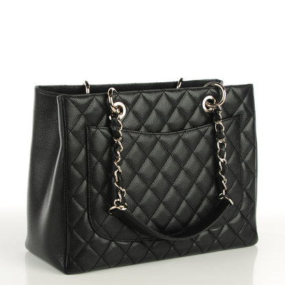 Chanel Caviar Quilted Grand Shopping Tote GST Black 3 of 7