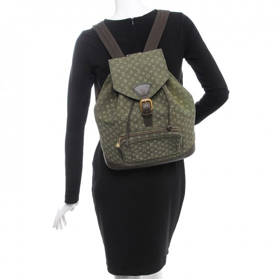 Louis Vuitton Mini Monogram Montsouris GM Backpack Kaki 2 of 19