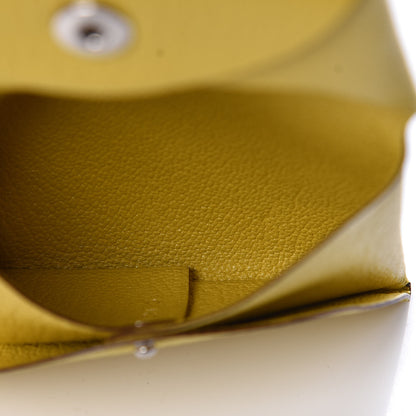 Hermes Chevre Mysore Bastia Coin Purse Jaune de Naples 6 of 7