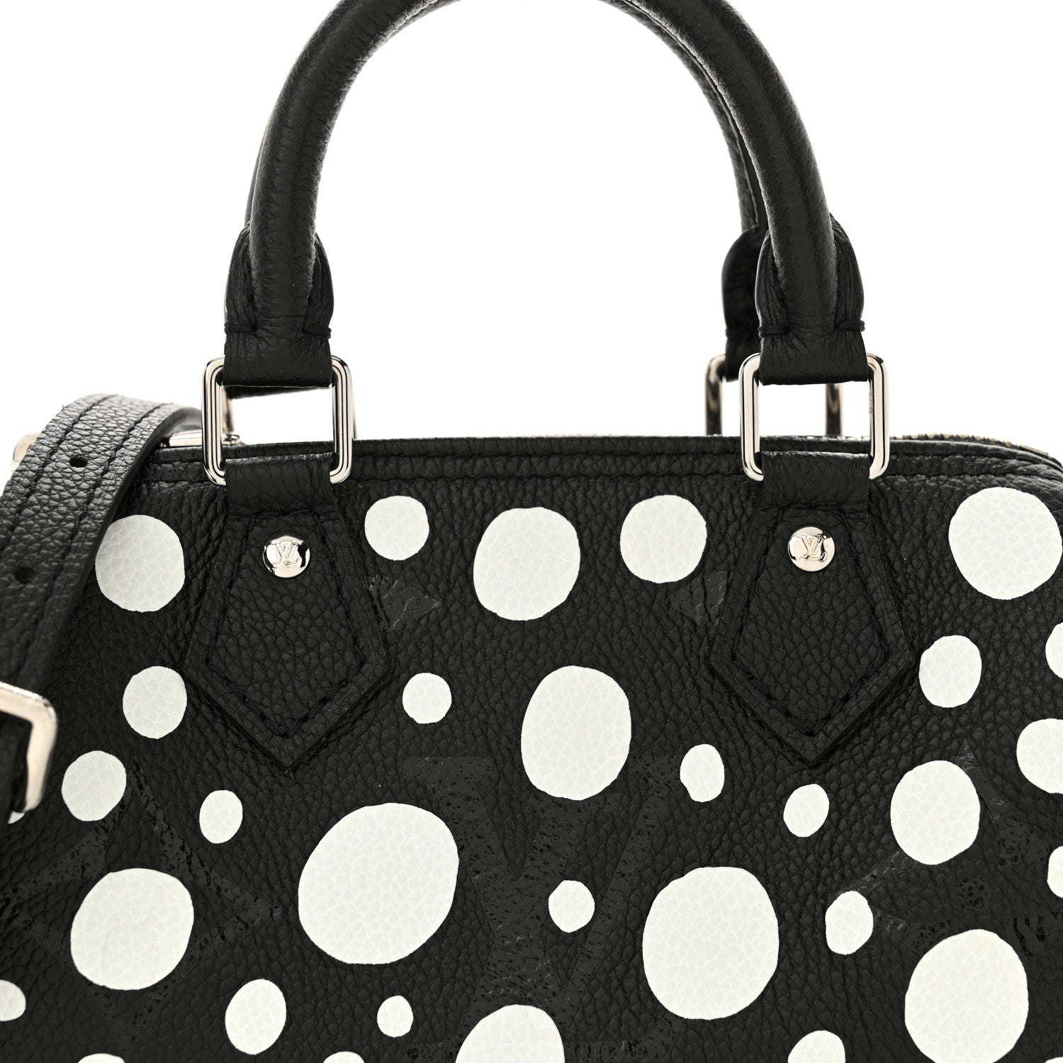 Louis Vuitton LV X YK Empreinte Infinity Dots Nano Speedy Bandouliere Black White 8 of 12