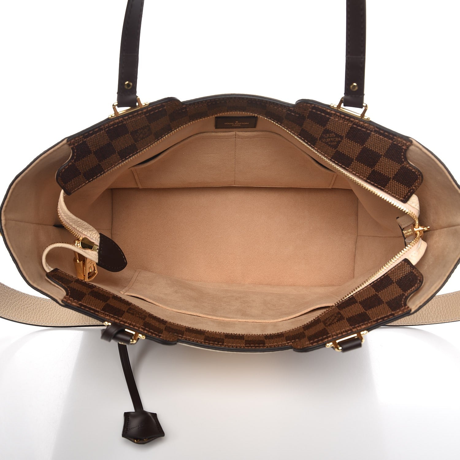 Louis Vuitton Damier Ebene Jersey Creme 6 of 9