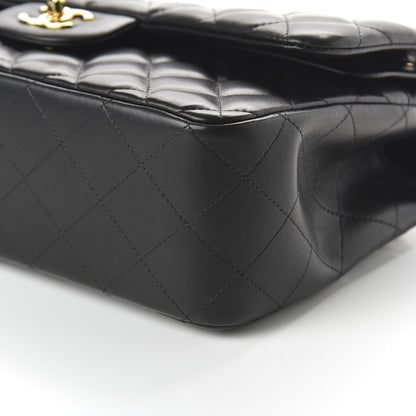Chanel Lambskin Quilted Jumbo Double Flap Black 7 of 13