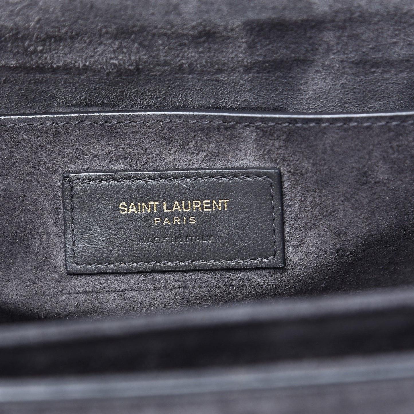 Smooth Calfskin Suede Medium Bellechasse Grey