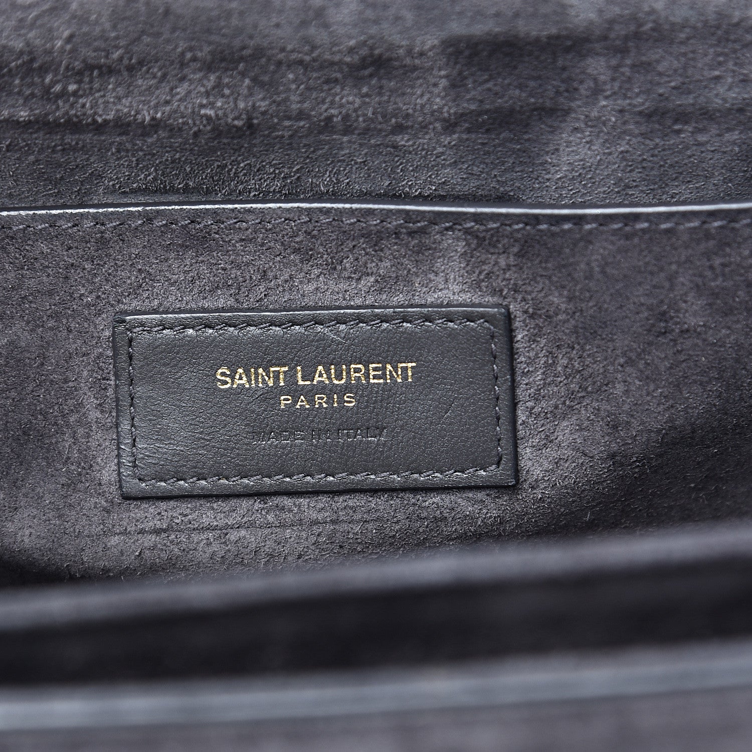 Saint Laurent Smooth Calfskin Suede Medium Bellechasse Grey 5 of 20