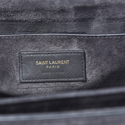 Saint Laurent Smooth Calfskin Suede Medium Bellechasse Grey 5 of 20