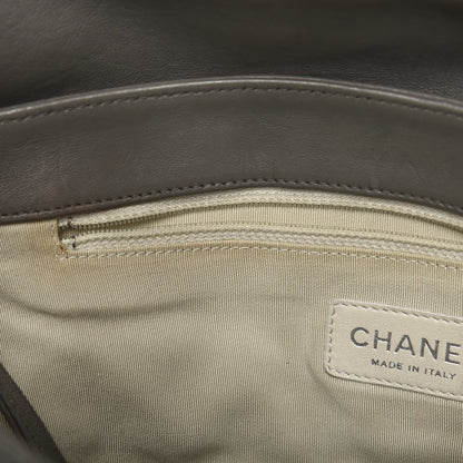 Chanel Washed Lambskin Quilted Maxi Chain Around Flap Taupe 8 of 12