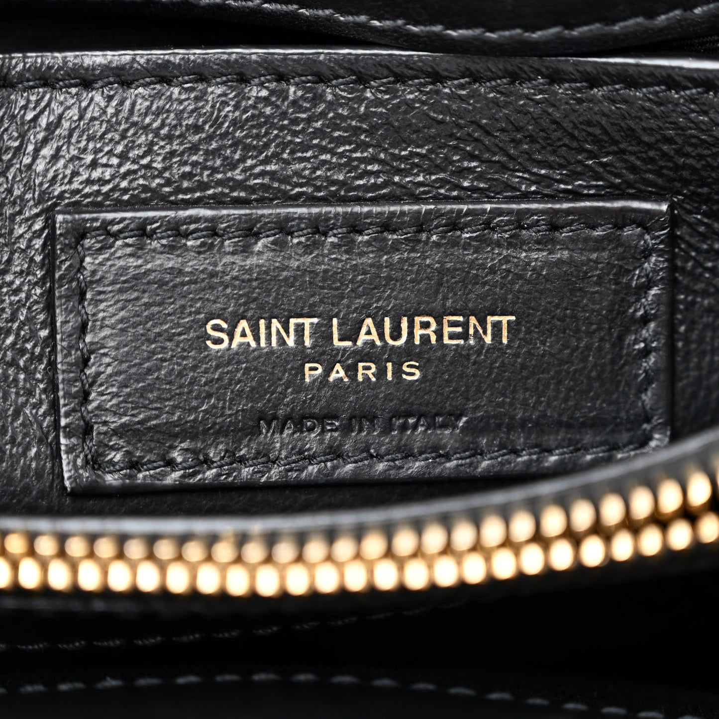 Calfskin Y Quilted Monogram Small Loulou Chain Satchel Black