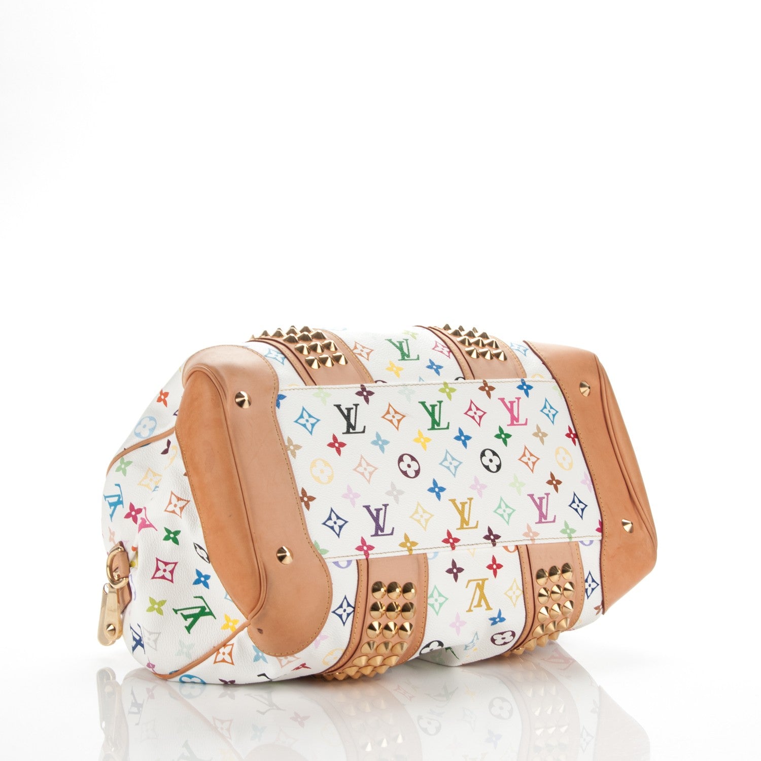 Louis Vuitton Monogram Multicolor Courtney GM White 4 of 9