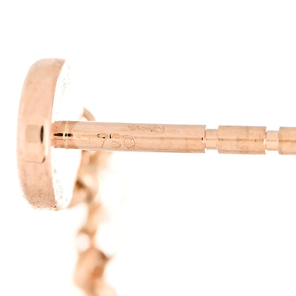 Hermes 18K Rose Gold Diamond Gambade Clou de Selle Earrings 5 of 5