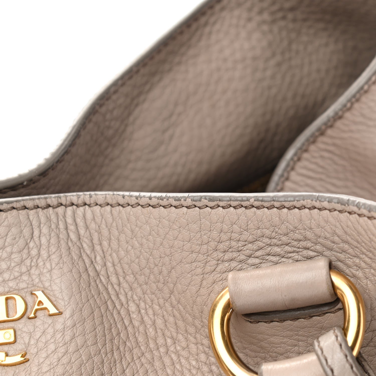 Prada Vitello Daino Pocket Tote Argilla 13 of 20