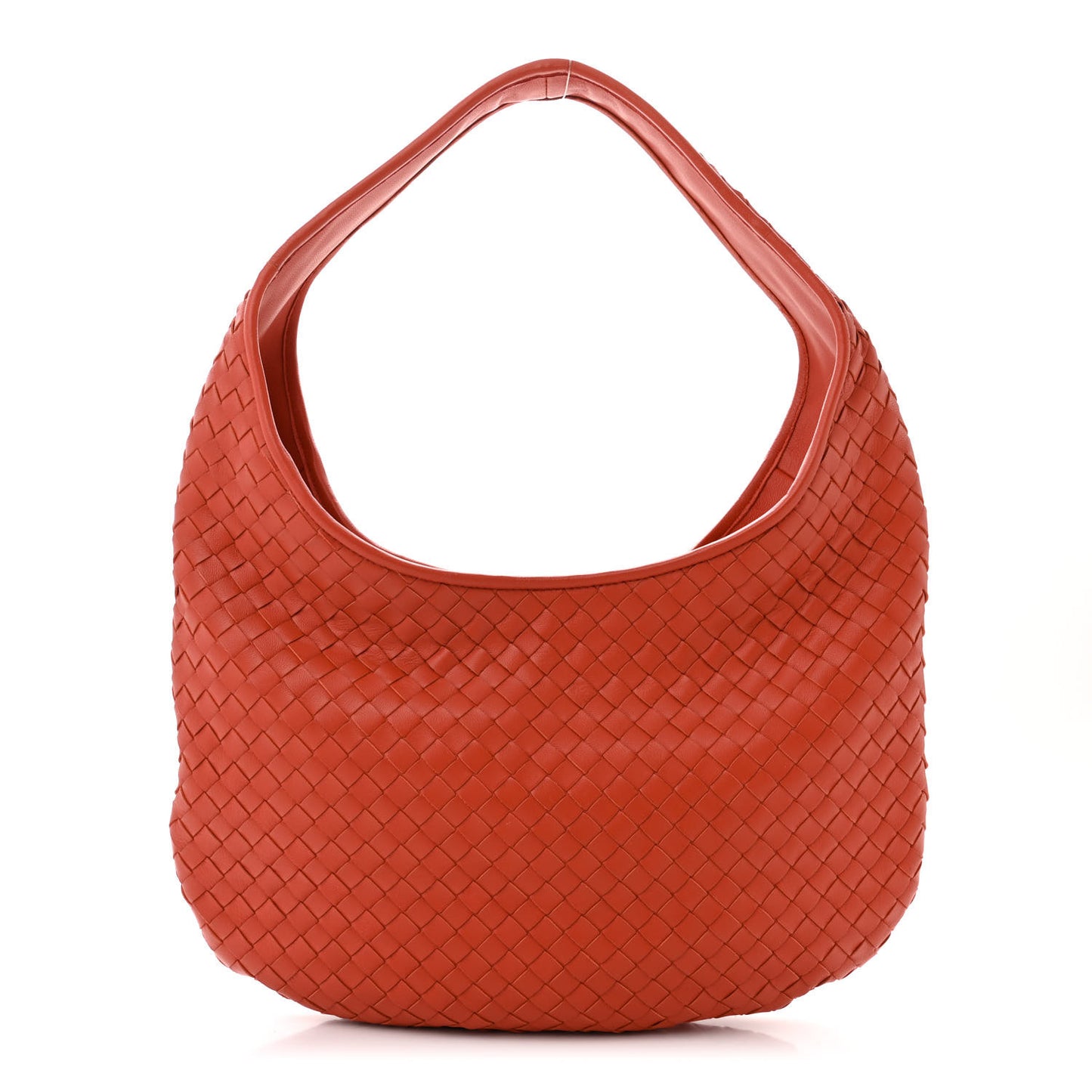 Nappa Intrecciato Small Hobo Terracota