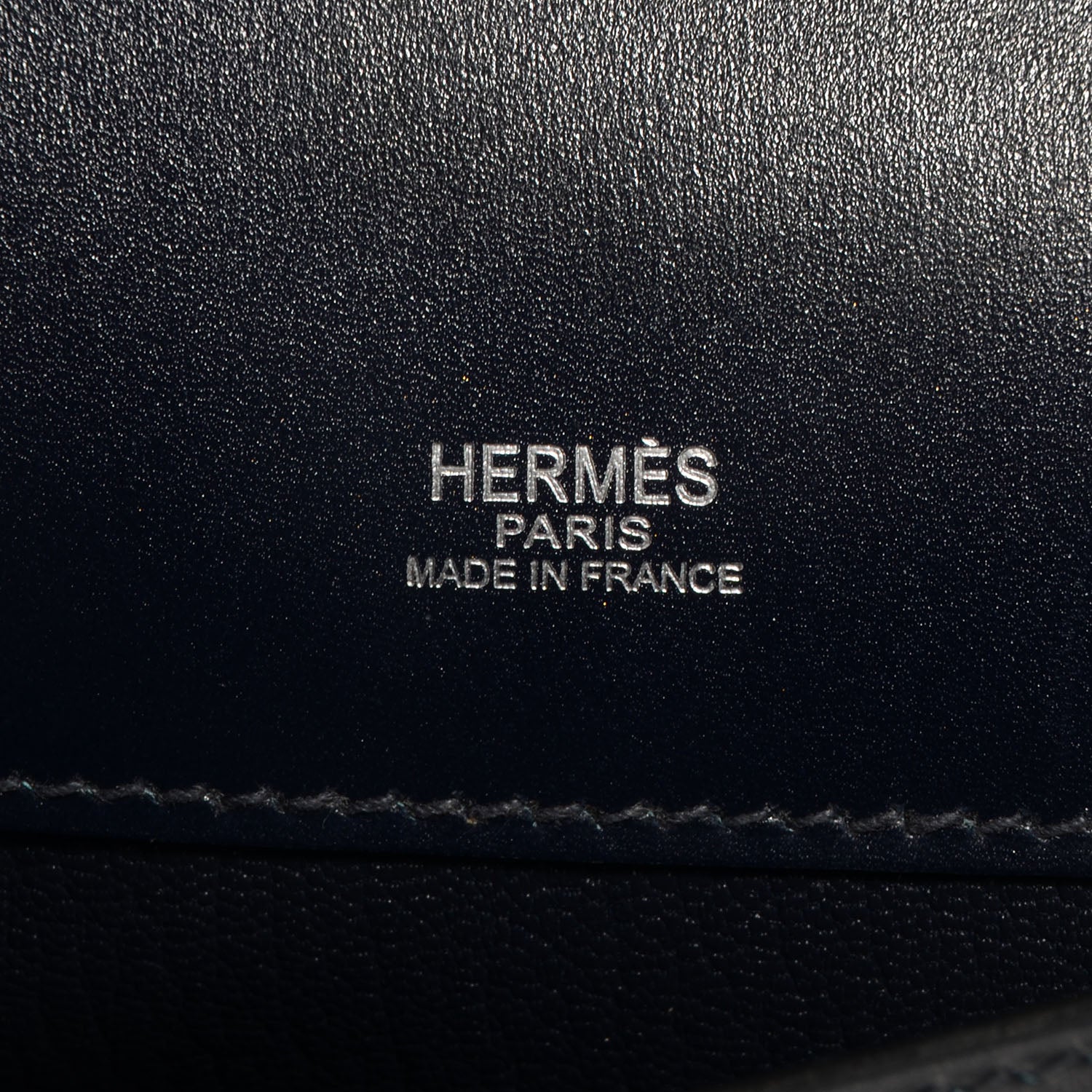 Hermes Box Kelly Cut Clutch Pochette Indigo 7 of 8