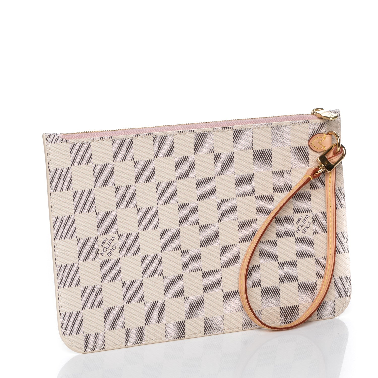 Louis Vuitton Damier Azur Neverfull MM GM Pochette Rose Ballerine 3 of 6