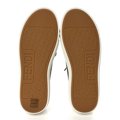 Fendi Fabric Jacquard FF Womens Domino Low Top Sneakers 38 Tobacco 5 of 8