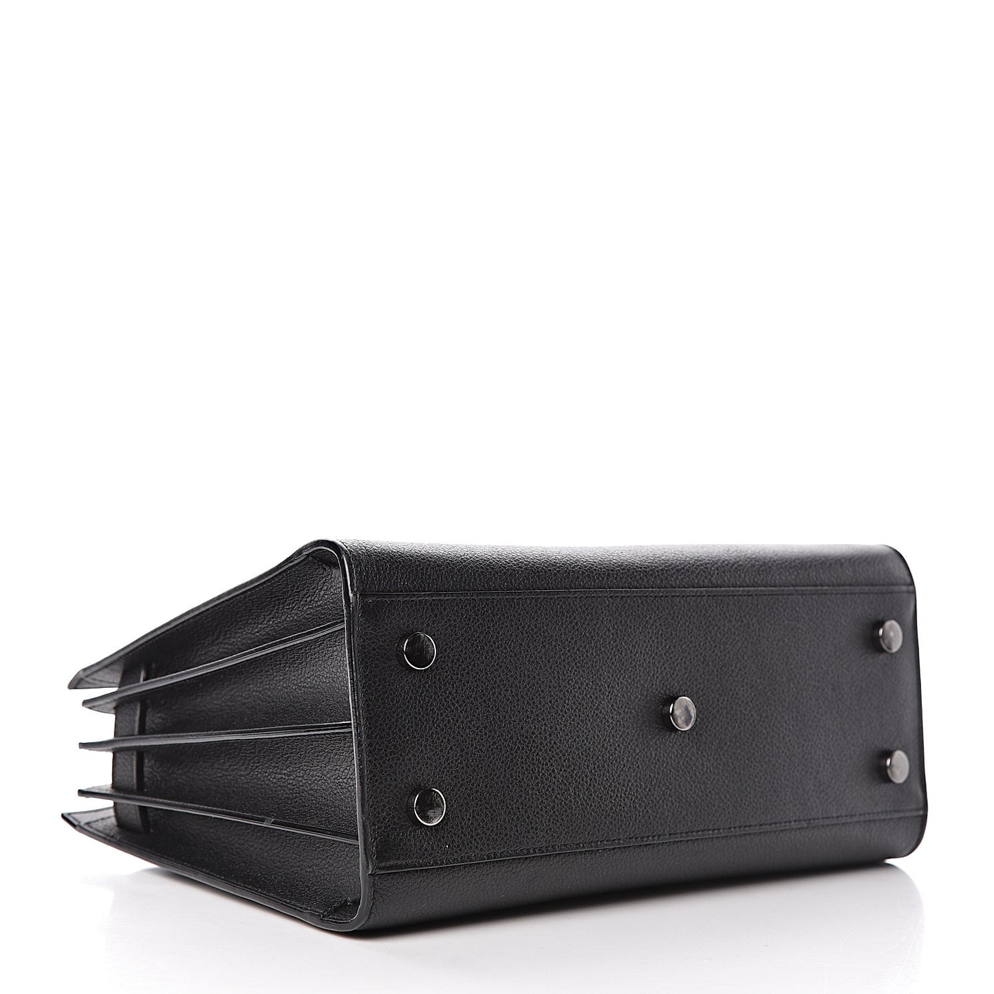Grained Calfskin Baby Sac De Jour Black