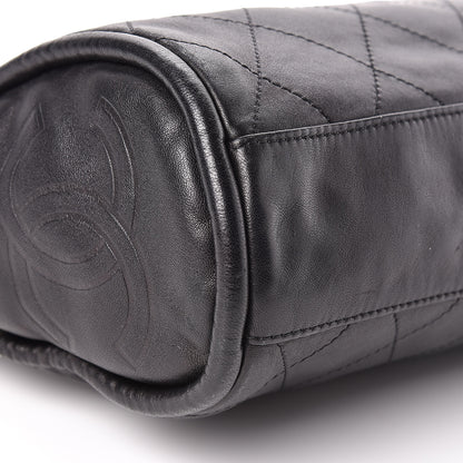 Chanel Lambskin Stitched Medium Ultimate Soft Tote Black 9 of 11