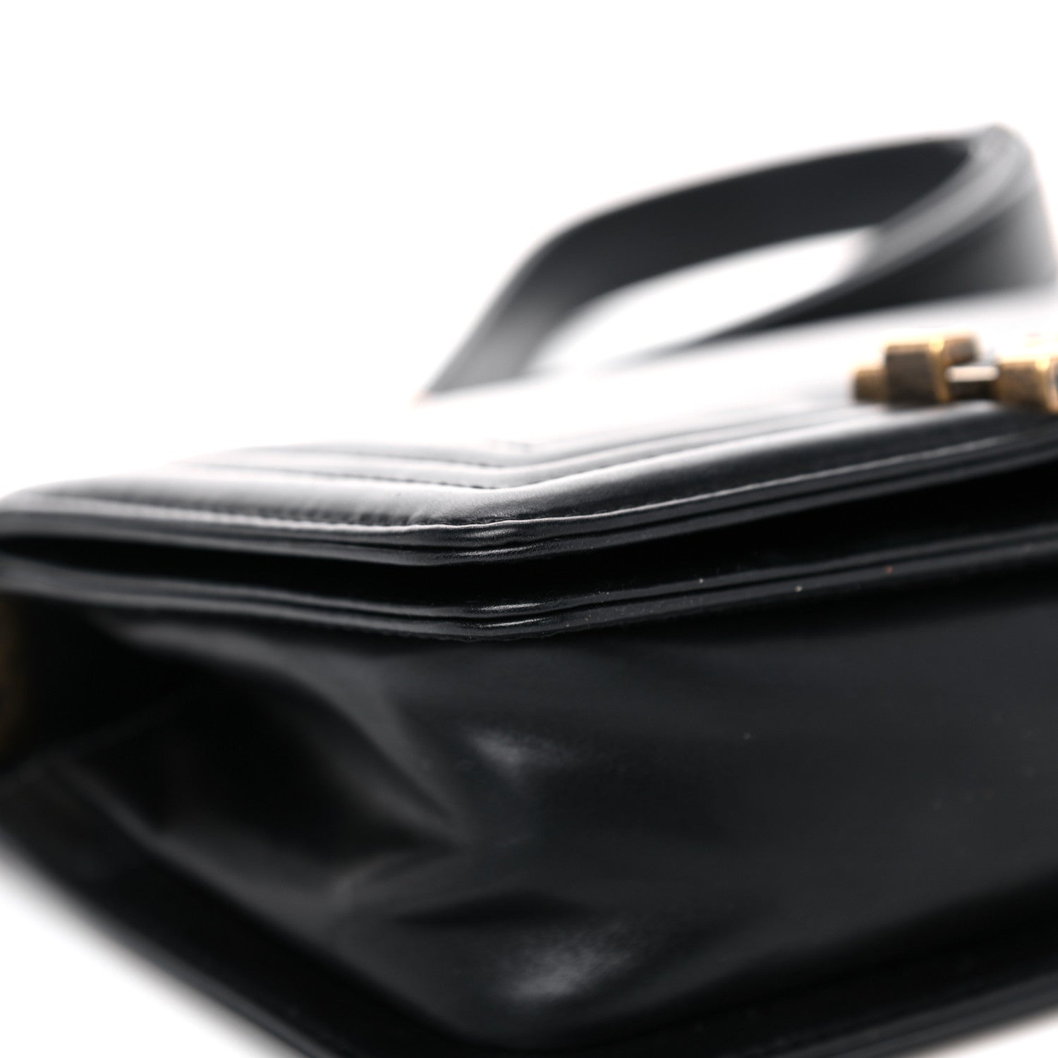 Chanel Glazed Calfskin Medium Boy Flap Black 8 of 16