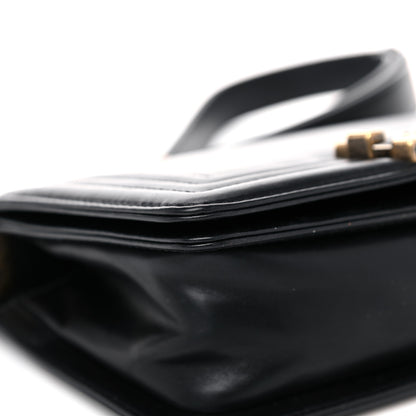 Chanel Glazed Calfskin Medium Boy Flap Black 8 of 16