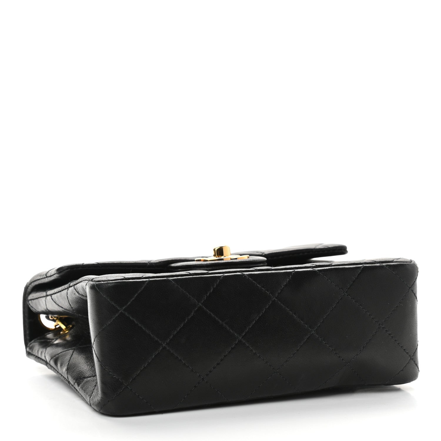 Chanel Lambskin Quilted Mini Square Flap Black 3 of 7