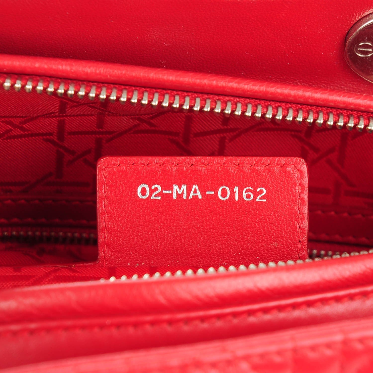 Christian Dior Lambskin Cannage Large Lady Dior Red 7 of 7