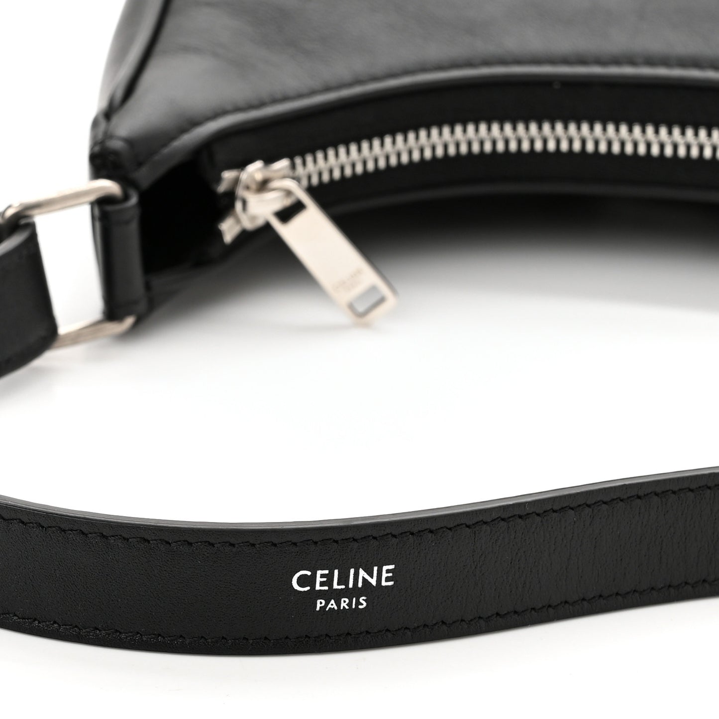 Calfskin Ava Shoulder Bag Black