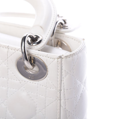 Christian Dior Lambskin Cannage Mini Lady Dior White 14 of 20