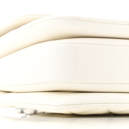 Chanel Lambskin Quilted Medium Trendy CC Flap Dual Handle Bag White 11 of 12