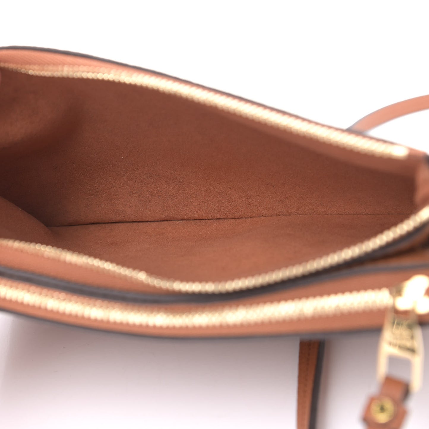 Empreinte Monogram Giant Double Zip Pochette Caramel