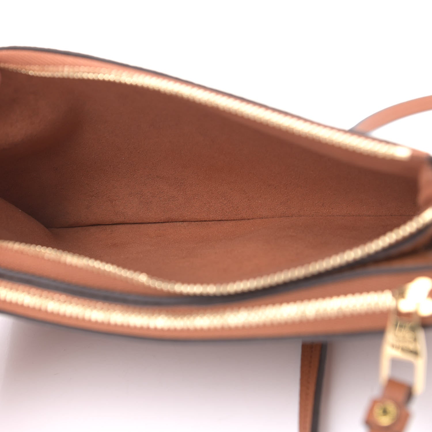 Louis Vuitton Empreinte Monogram Giant Double Zip Pochette Caramel 5 of 9