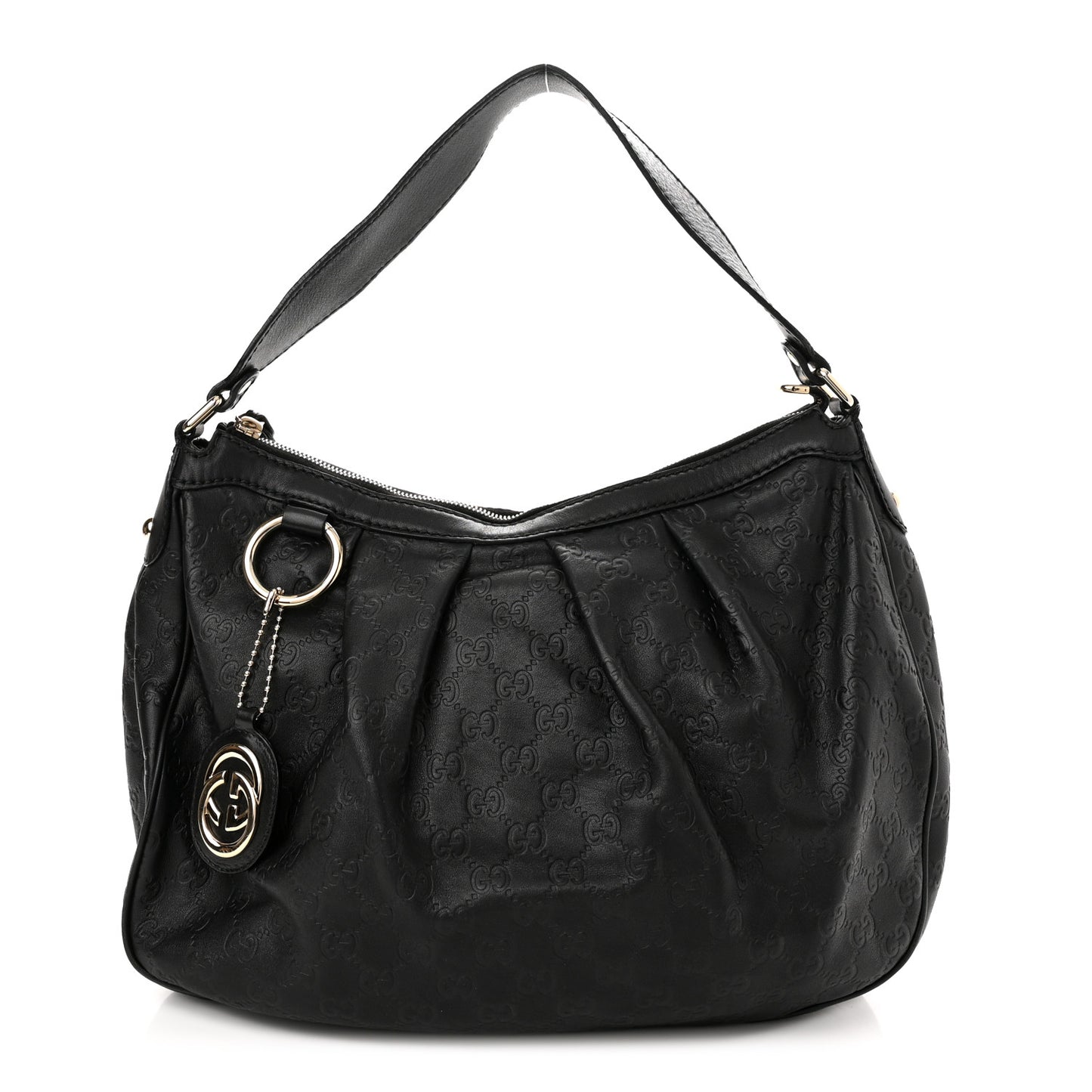Guccissima Medium Sukey Hobo Black