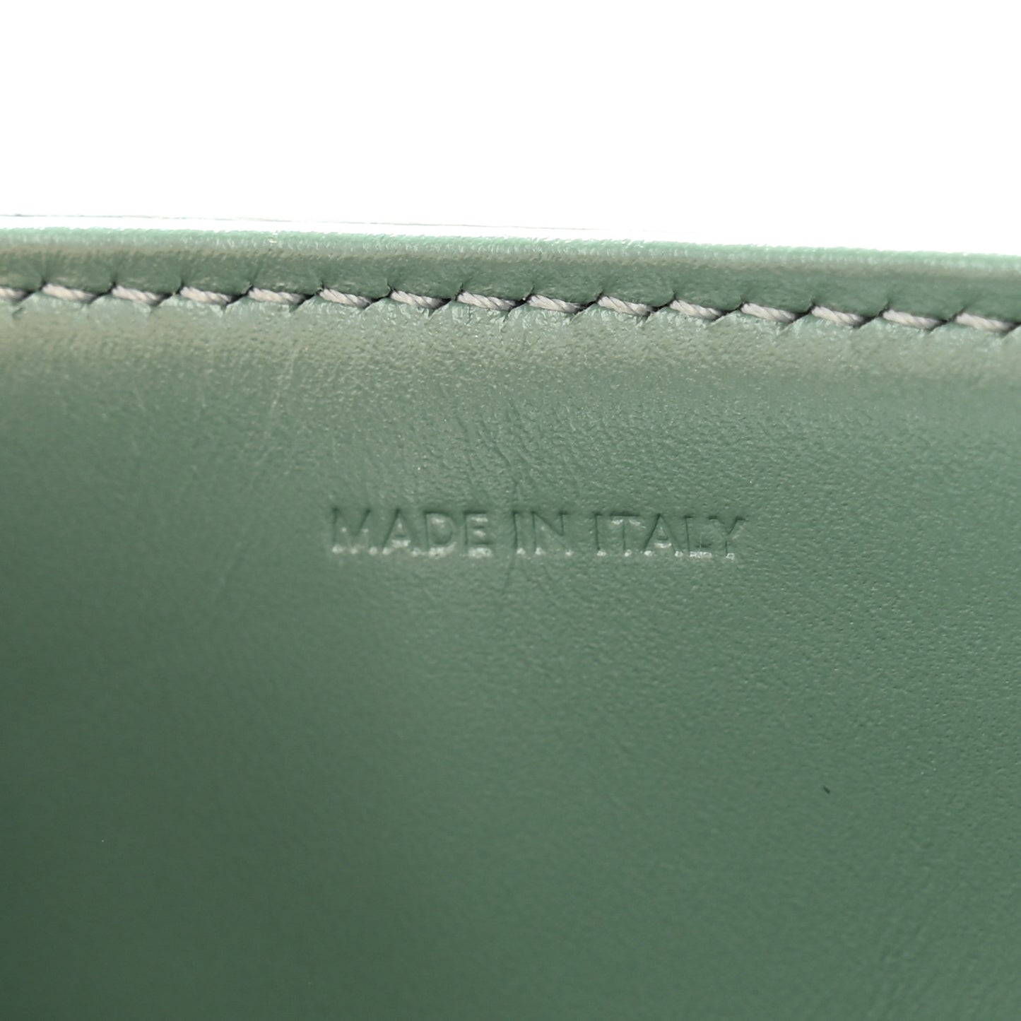 Satinated Calfskin Small 16 Top Handle Bag Celadon