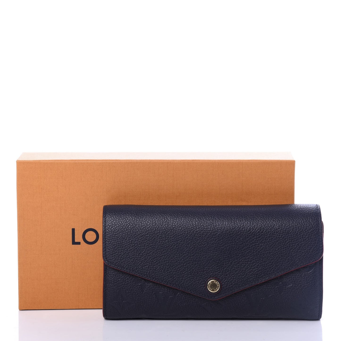 Empreinte Sarah Wallet NM Marine Rouge
