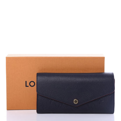 Louis Vuitton Empreinte Sarah Wallet NM Marine Rouge 8 of 8