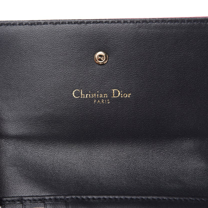 Christian Dior Metallic Patent Micro-Cannage Diorama Elancee Wallet Fuchsia 6 of 7